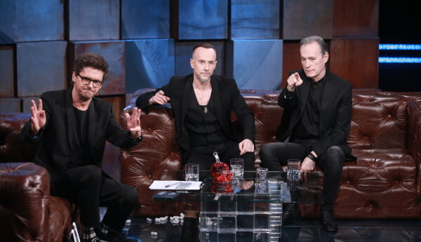 John Porter i Adam "Nergal" Darski u Kuby Wojewódzkiego